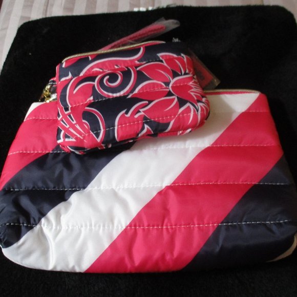 Estee Lauder Handbags - Lot of Two Estee Lauder Recycled Puffer Cosmetic Bags NWT